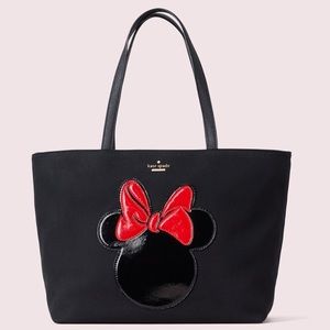 NWOT  Disney KATE SPADE MINNIE MOUSE RED BOW Tote!